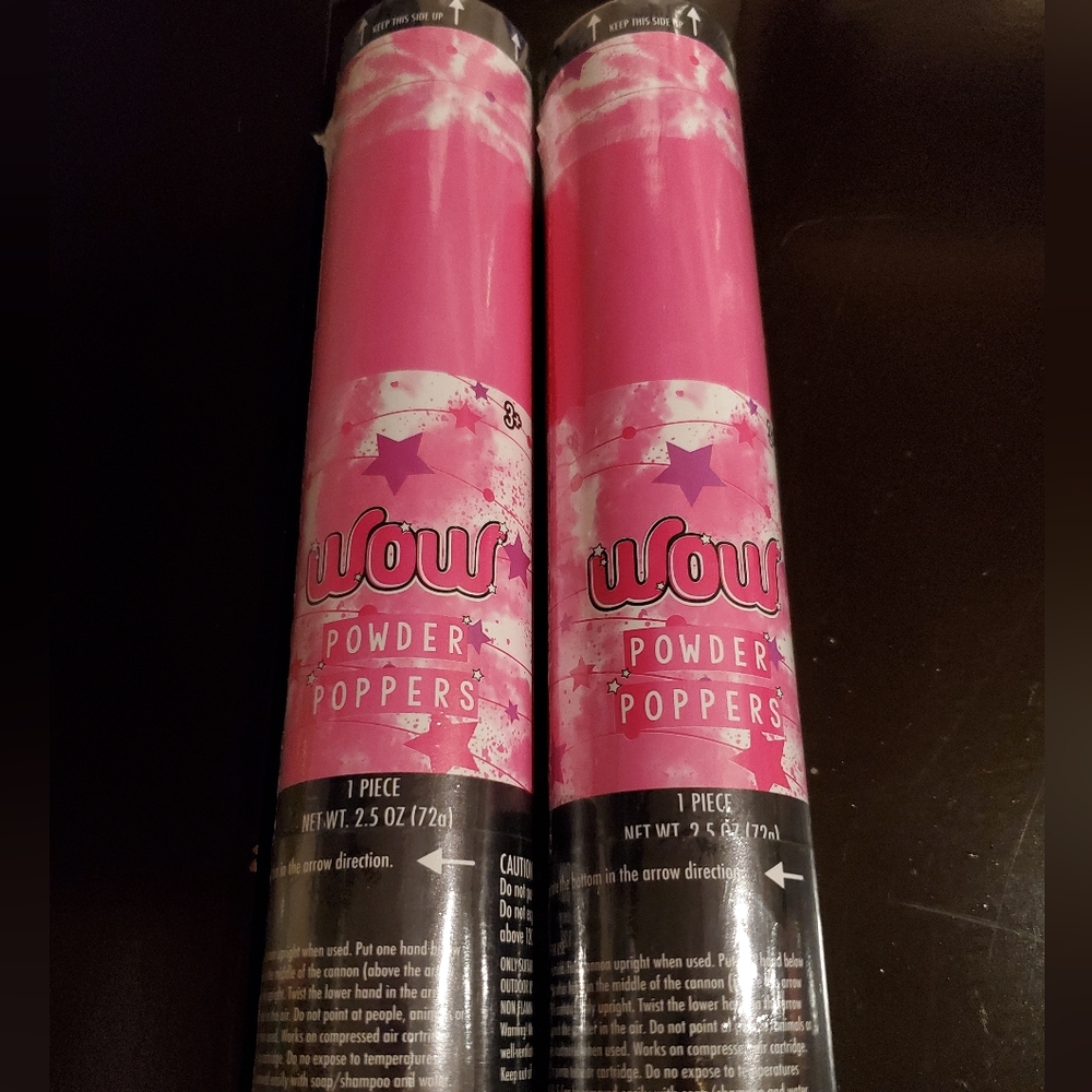 Baby Girl Gender Reveal Pink Powder Poppers